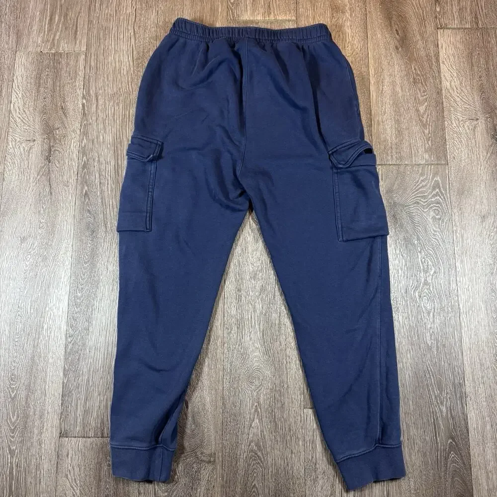 Nike Joggers Mens Small Sportswear Club Fleece Cargo Blue CD3129-410